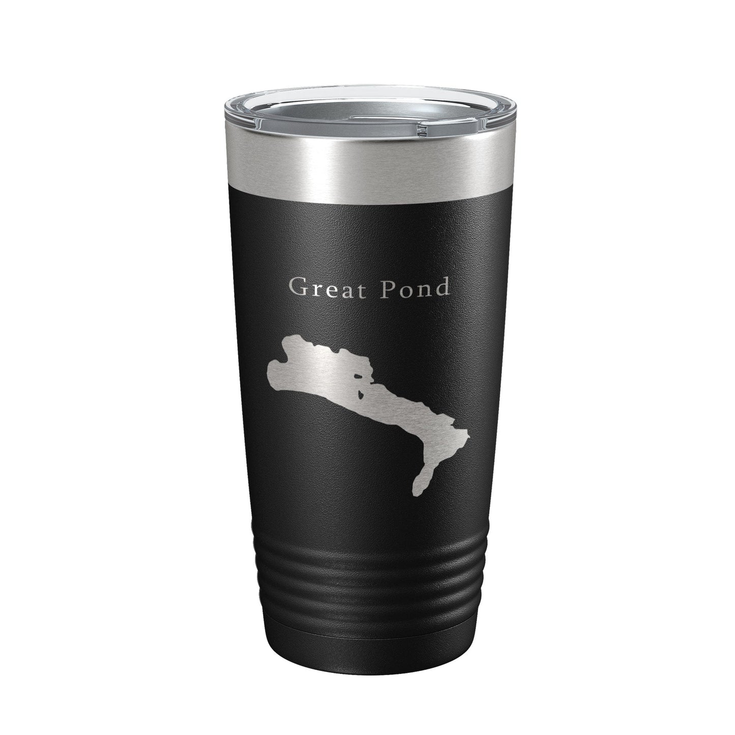 Great Pond Tumbler Lake Map Travel Mug Insulated Laser Engraved Coffee Cup Maine 20 oz-5