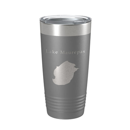 Lake Maurepas Map Tumbler Travel Mug Insulated Laser Engraved Coffee Cup Louisiana 20 oz-16