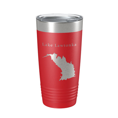 Lake Lawtonka Map Tumbler Travel Mug Insulated Laser Engraved Coffee Cup Oklahoma 20 oz-10