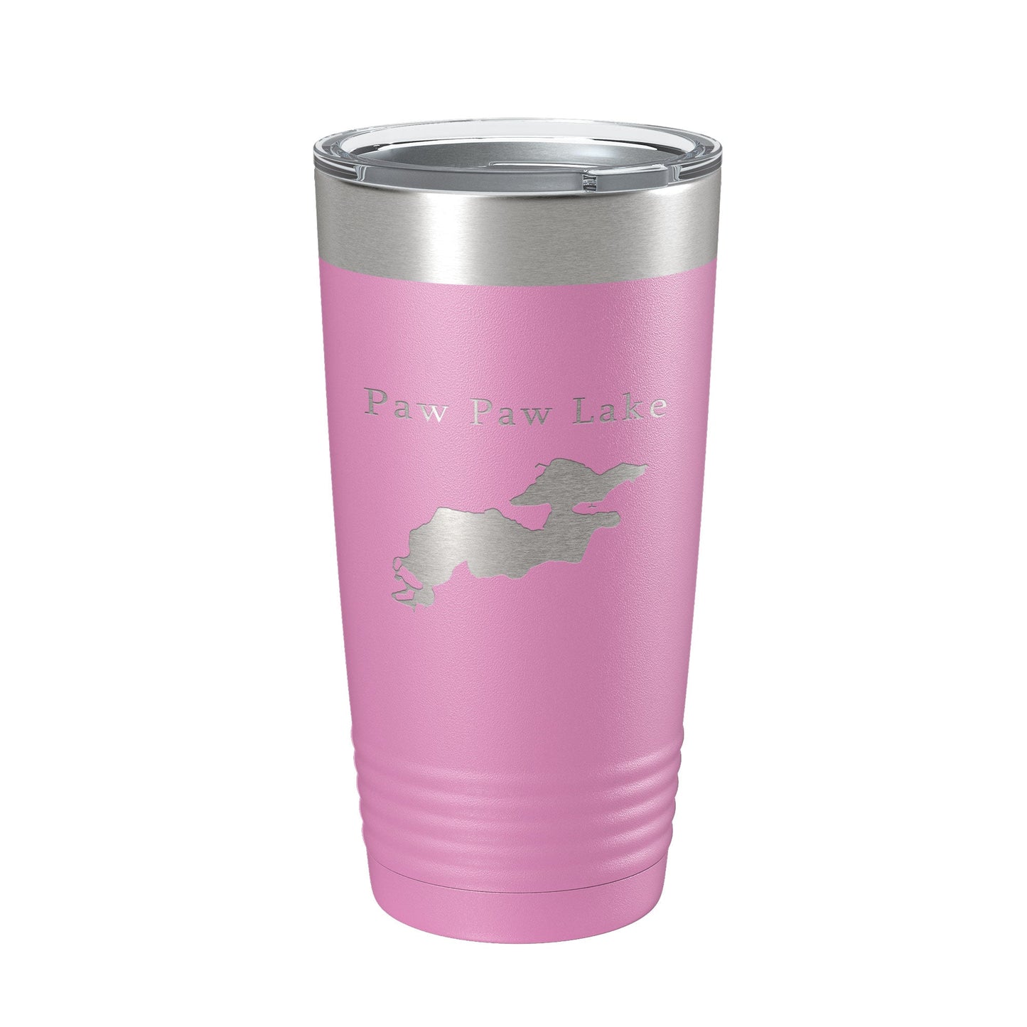 Paw Paw Lake Map Tumbler Travel Mug Insulated Laser Engraved Coffee Cup Michigan 20 oz-14