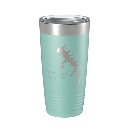 Carroll County Thousand Acre Recreation Lake Map Tumbler Travel Mug Insulated Laser Engraved Coffee Cup Tennessee 20 oz-12