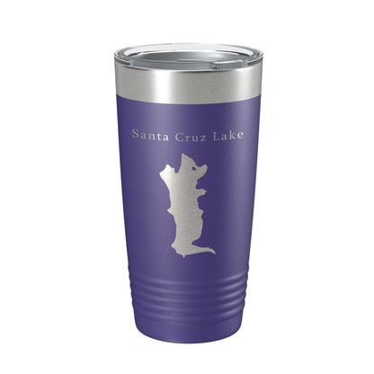 Santa Cruz Lake Map Tumbler Travel Mug Insulated Laser Engraved Coffee Cup New Mexico 20 oz-15