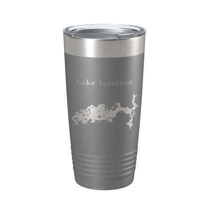 Lake Iamonia Map Tumbler Travel Mug Insulated Laser Engraved Coffee Cup Florida 20 oz-16