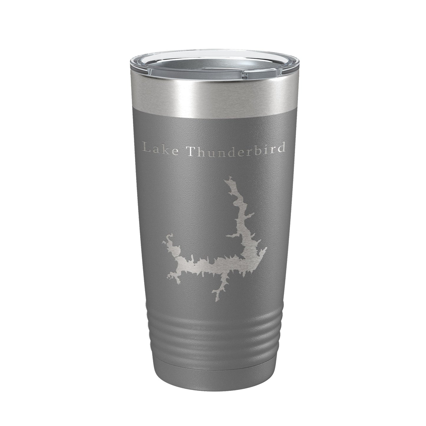 Lake Thunderbird Map Tumbler Travel Mug Insulated Laser Engraved Coffee Cup Oklahoma 20 oz-16