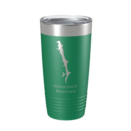 Horsetooth Reservoir Tumbler Lake Map Travel Mug Insulated Laser Engraved Coffee Cup Colorado 20 oz-9