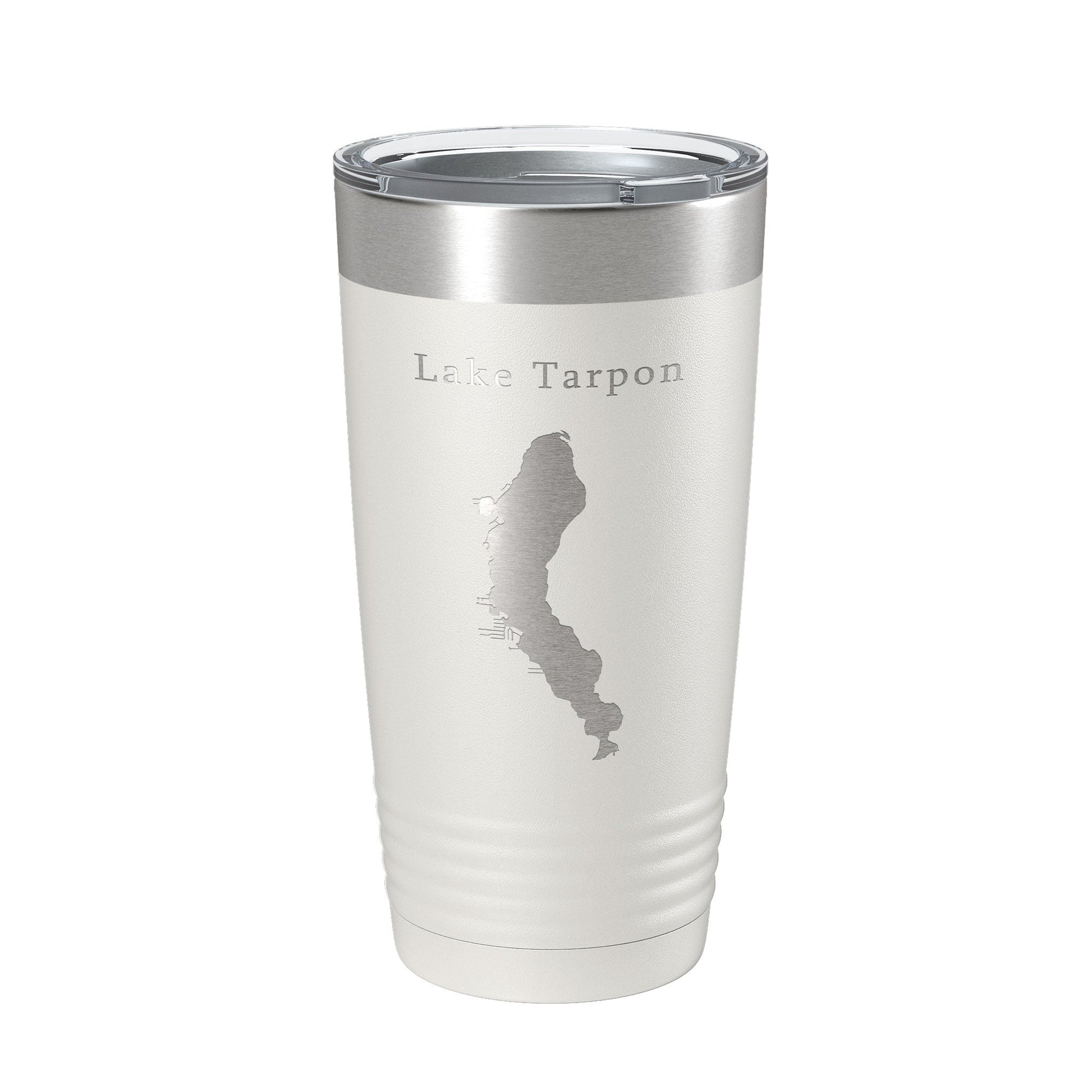 Lake Tarpon Map Tumbler Travel Mug Insulated Laser Engraved Coffee Cup Florida 20 oz-1