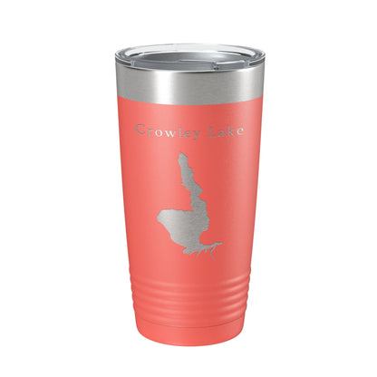 Crowley Lake Map Tumbler Travel Mug Insulated Laser Engraved Coffee Cup California 20 oz-20