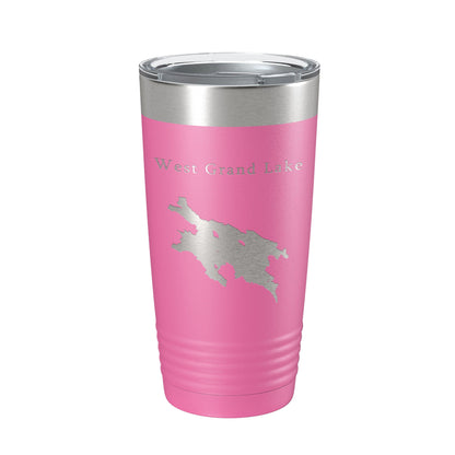 West Grand Lake Map Tumbler Travel Mug Insulated Laser Engraved Coffee Cup Maine 20 oz-11