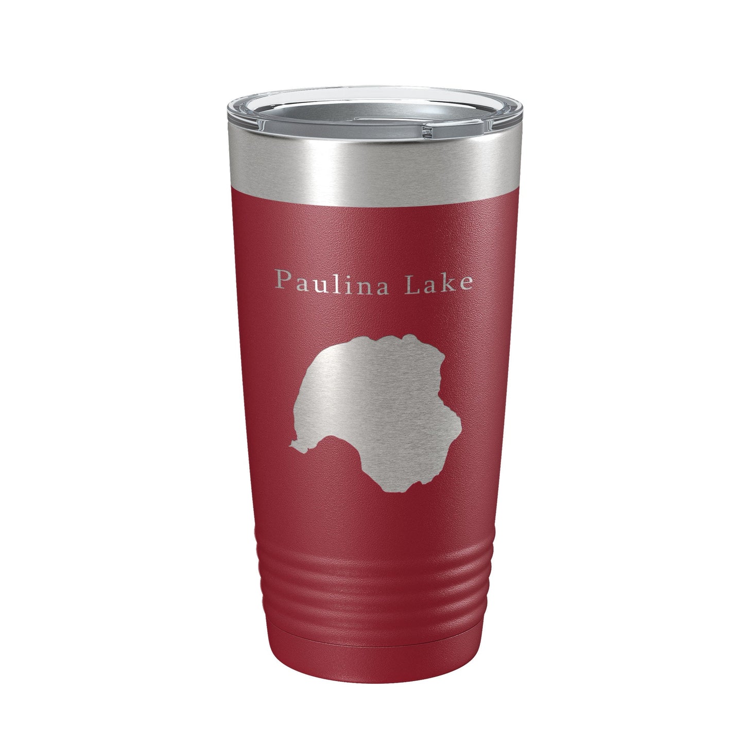 Paulina Lake Map Tumbler Travel Mug Insulated Laser Engraved Coffee Cup Oregon 20 oz-18