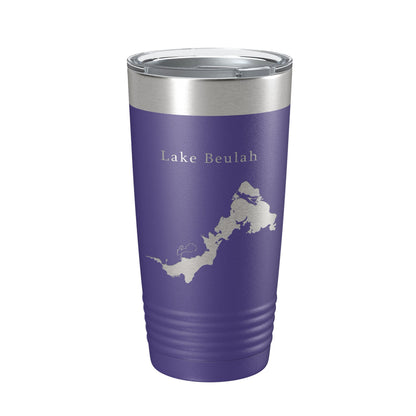 Lake Beulah Map Tumbler Travel Mug Insulated Laser Engraved Coffee Cup Wisconsin 20 oz-15