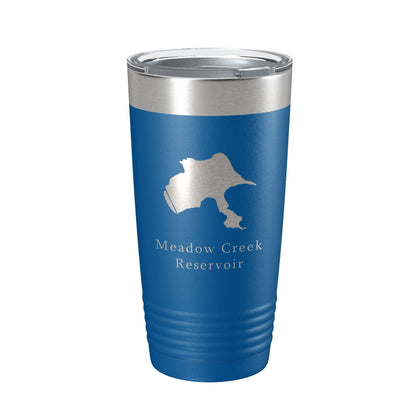 Meadow Creek Reservoir Tumbler Lake Map Travel Mug Insulated Laser Engraved Coffee Cup Colorado 20 oz-6