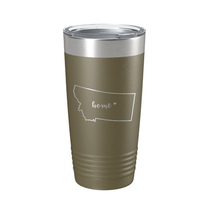Montana Tumbler Home State Travel Mug Insulated Laser Engraved Map Coffee Cup 20 oz-21