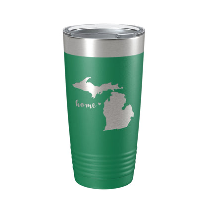Michigan Tumbler Home State Travel Mug Insulated Laser Engraved Map Coffee Cup 20 oz-9