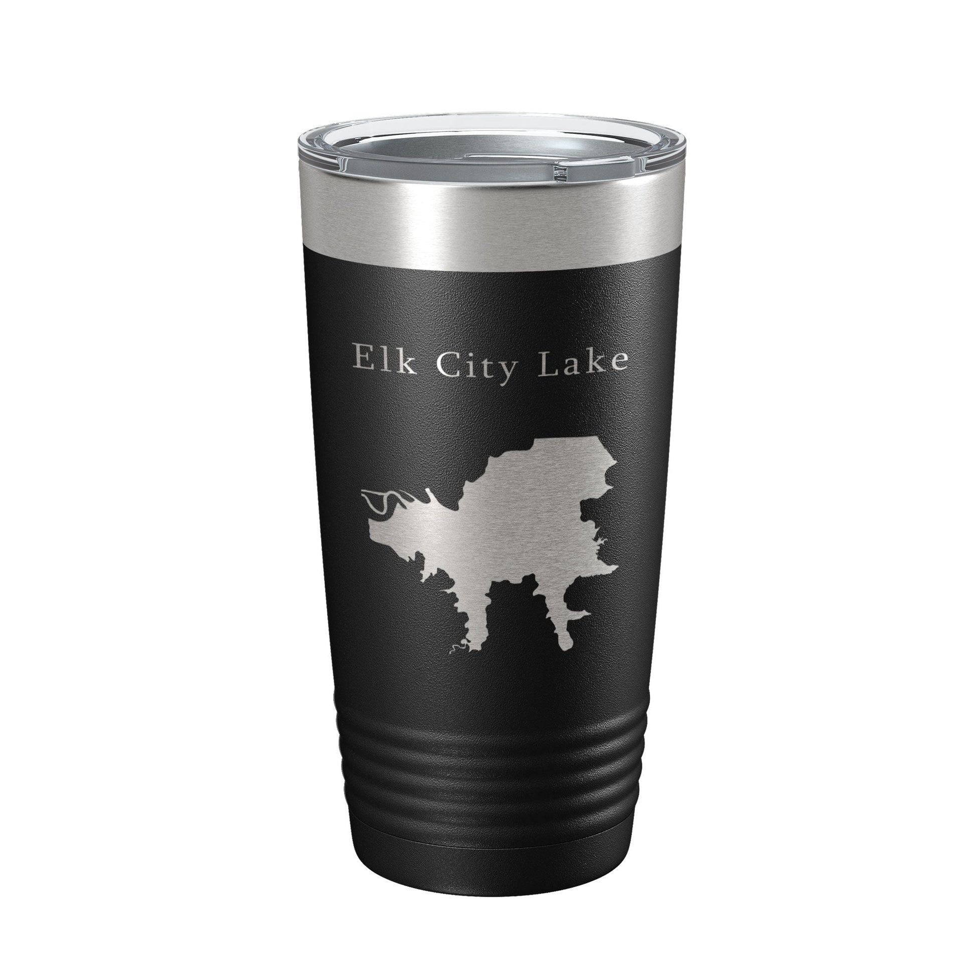 Elk City Lake Map Tumbler Travel Mug Insulated Laser Engraved Coffee Cup Kansas 20 oz-5