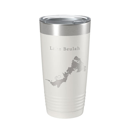 Lake Beulah Map Tumbler Travel Mug Insulated Laser Engraved Coffee Cup Wisconsin 20 oz-7