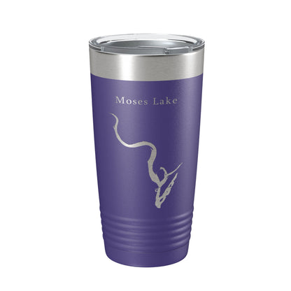 Moses Lake Map Tumbler Travel Mug Insulated Laser Engraved Coffee Cup Washington 20 oz-15