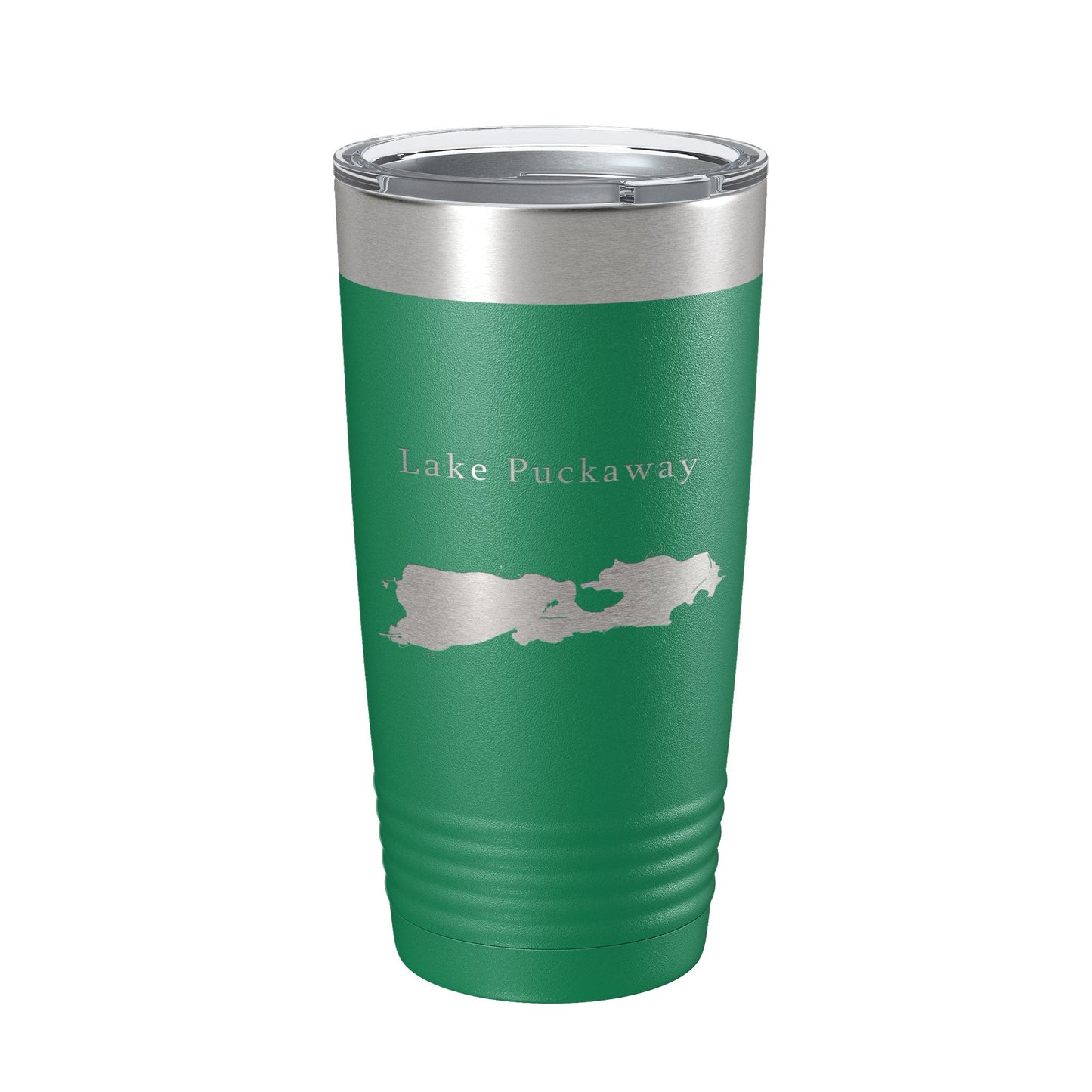 Lake Puckaway Map Tumbler Travel Mug Insulated Laser Engraved Coffee Cup Wisconsin 20 oz-9