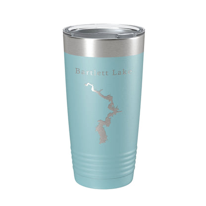 Bartlett Lake Map Tumbler Travel Mug Insulated Laser Engraved Coffee Cup Arizona 20 oz-13