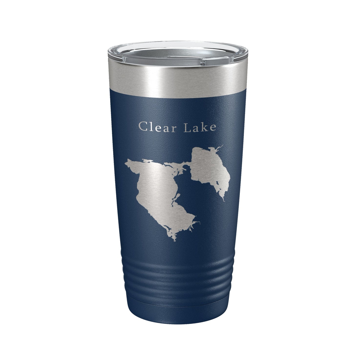 Clear Lake Reservoir Map Tumbler Travel Mug Insulated Laser Engraved Coffee Cup California 20 oz-8