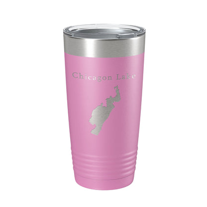 Chicagon Lake Map Tumbler Travel Mug Insulated Laser Engraved Coffee Cup Michigan 20 oz-14