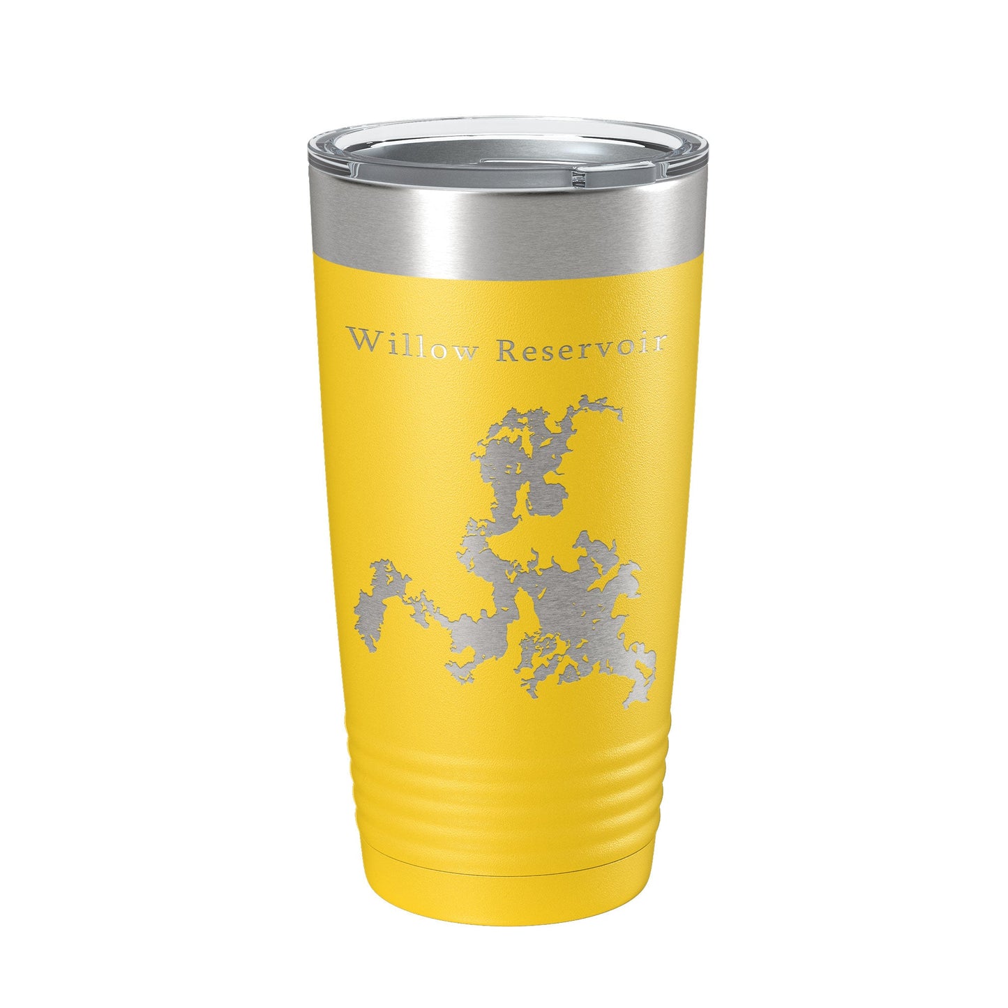 Willow Reservoir Tumbler Lake Map Travel Mug Insulated Laser Engraved Coffee Cup Wisconsin 20 oz-19