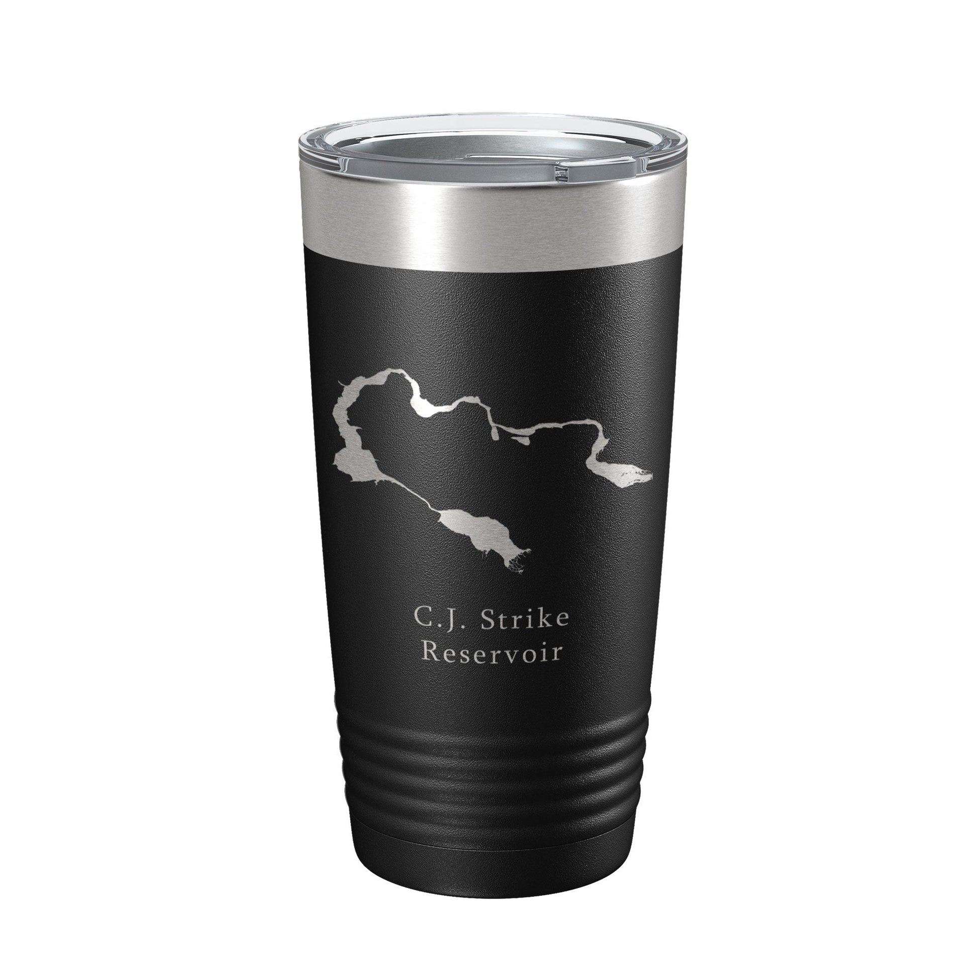 C. J. Strike Reservoir Tumbler Lake Map Travel Mug Insulated Laser Engraved Coffee Cup Snake River Boise Idaho 20 oz-5