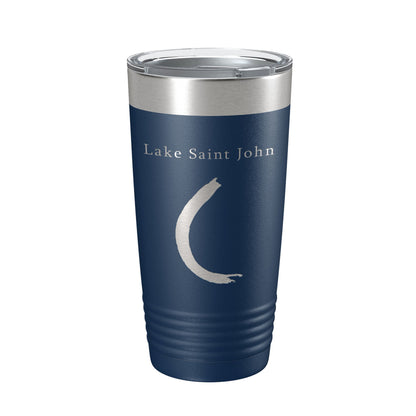 Lake Saint John Map Tumbler Travel Mug Insulated Laser Engraved Coffee Cup Louisiana Mississippi River 20 oz-8