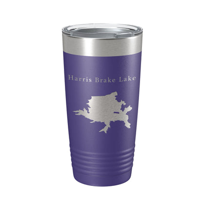 Harris Brake Lake Map Tumbler Travel Mug Insulated Laser Engraved Coffee Cup Arkansas 20 oz-15