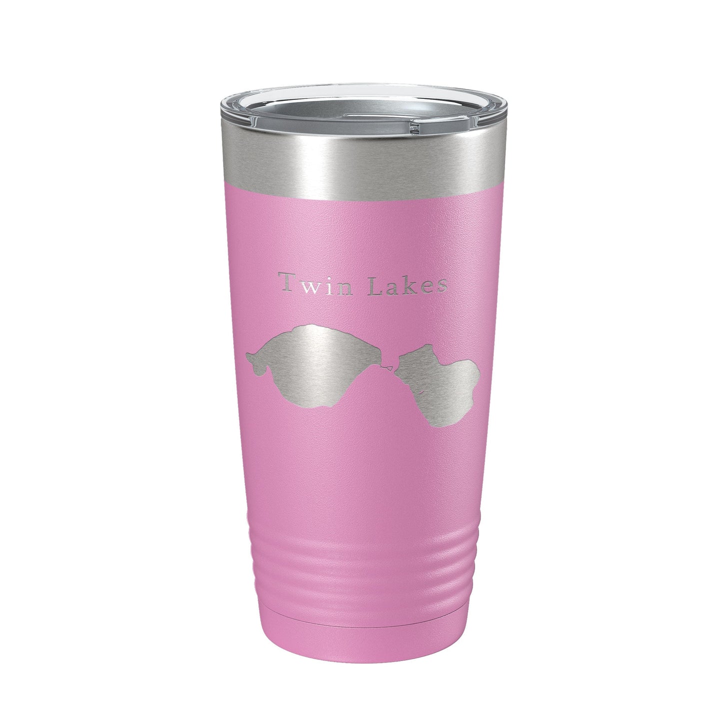 Twin Lakes Map Tumbler Travel Mug Insulated Laser Engraved Coffee Cup Lewiston Montmorency County Michigan 20 oz-14
