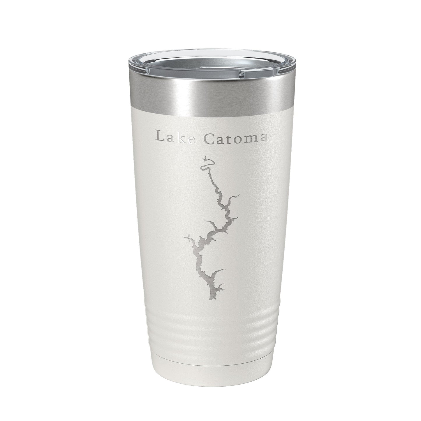 Lake Catoma Map Tumbler Travel Mug Insulated Laser Engraved Coffee Cup Alabama 20 oz-1