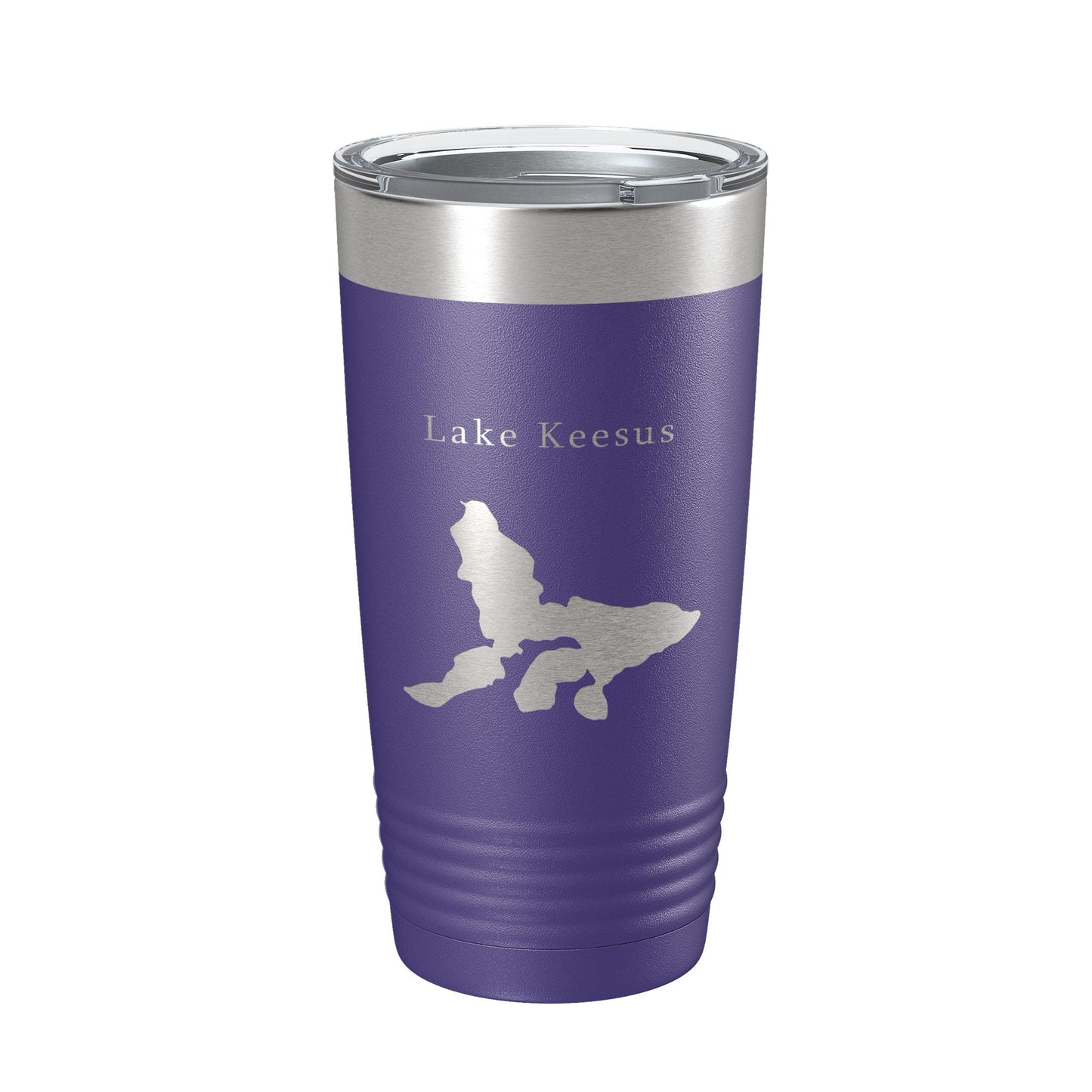 Lake Keesus Map Tumbler Travel Mug Insulated Laser Engraved Coffee Cup Wisconsin 20 oz-15