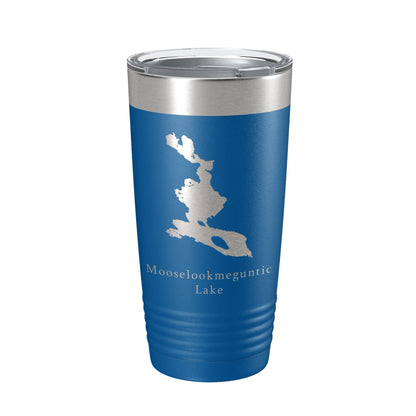 Mooselookmeguntic Lake Map Tumbler Travel Mug Insulated Laser Engraved Coffee Cup Maine 20 oz-6