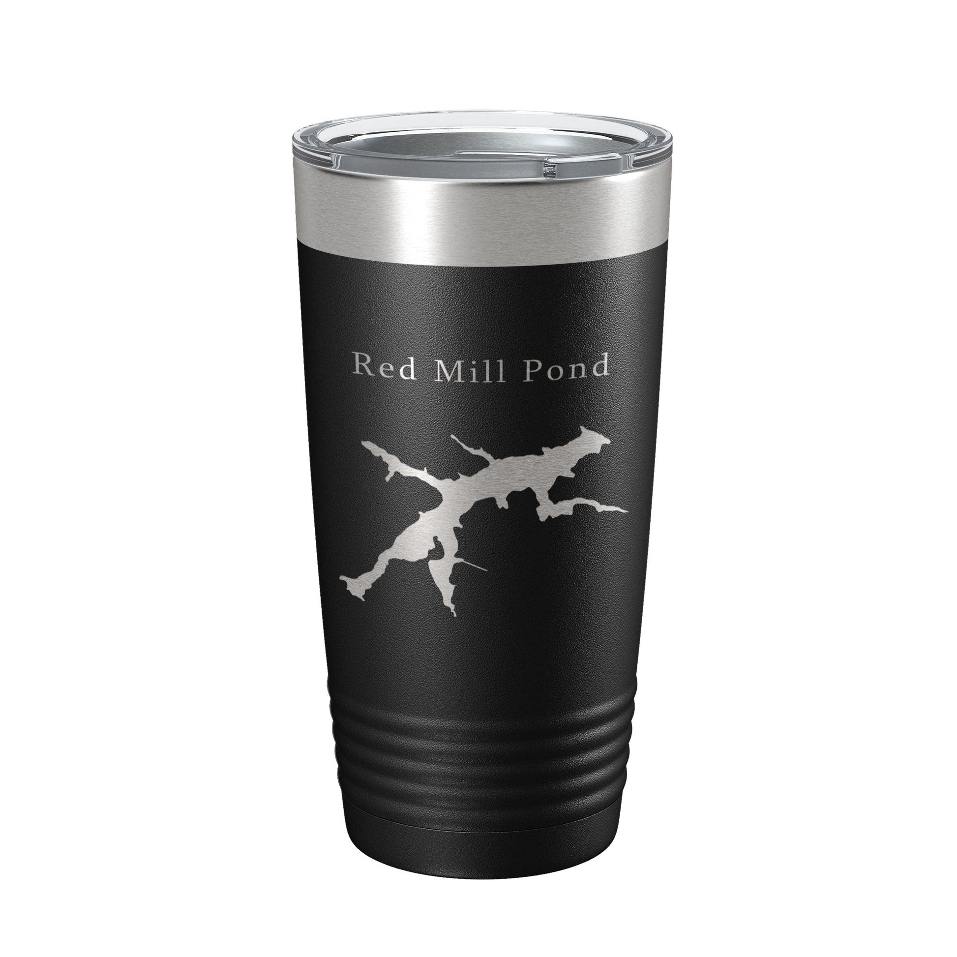 Red Mill Pond Tumbler Lake Map Travel Mug Insulated Laser Engraved Coffee Cup Delaware 20 oz-5