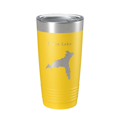 Price Lake Map Tumbler Travel Mug Insulated Laser Engraved Coffee Cup North Carolina 20 oz-19