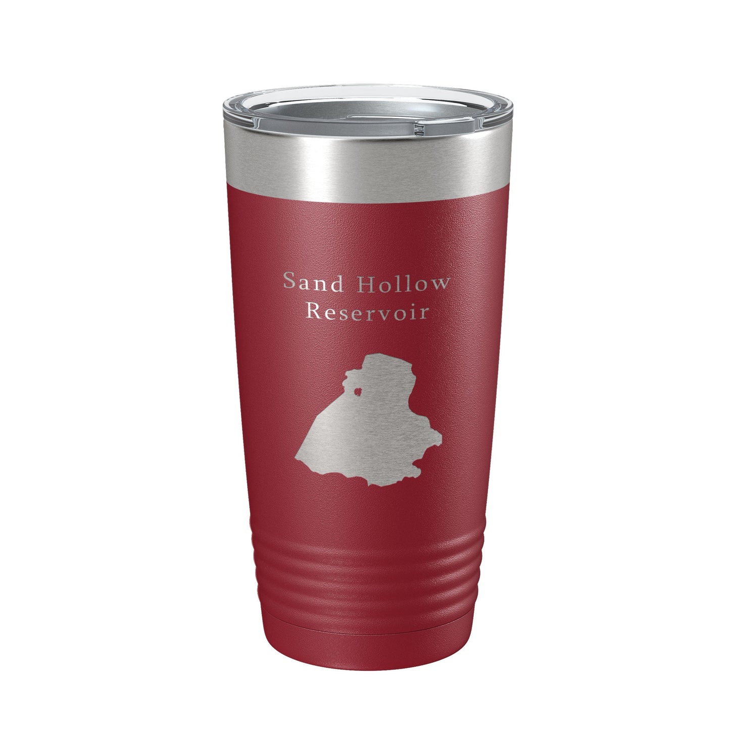Sand Hollow Reservoir Tumbler Lake Map Travel Mug Insulated Laser Engraved Coffee Cup Utah 20 oz-18