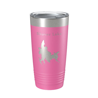 Shaver Lake Map Tumbler Travel Mug Insulated Laser Engraved Coffee Cup California 20 oz-11