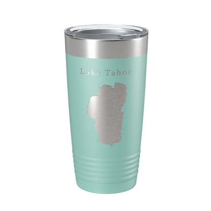 Lake Tahoe Map Tumbler Travel Mug Insulated Laser Engraved Coffee Cup California Nevada 20 oz-12