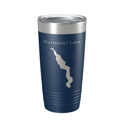 Marindahl Lake Map Tumbler Travel Mug Insulated Laser Engraved Coffee Cup South Dakota 20 oz-2