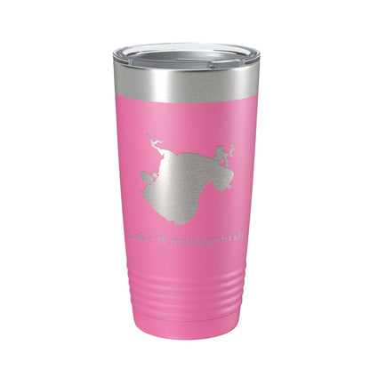 Lake Winnibigoshish Map Tumbler Travel Mug Insulated Laser Engraved Coffee Cup Minnesota 20 oz-11