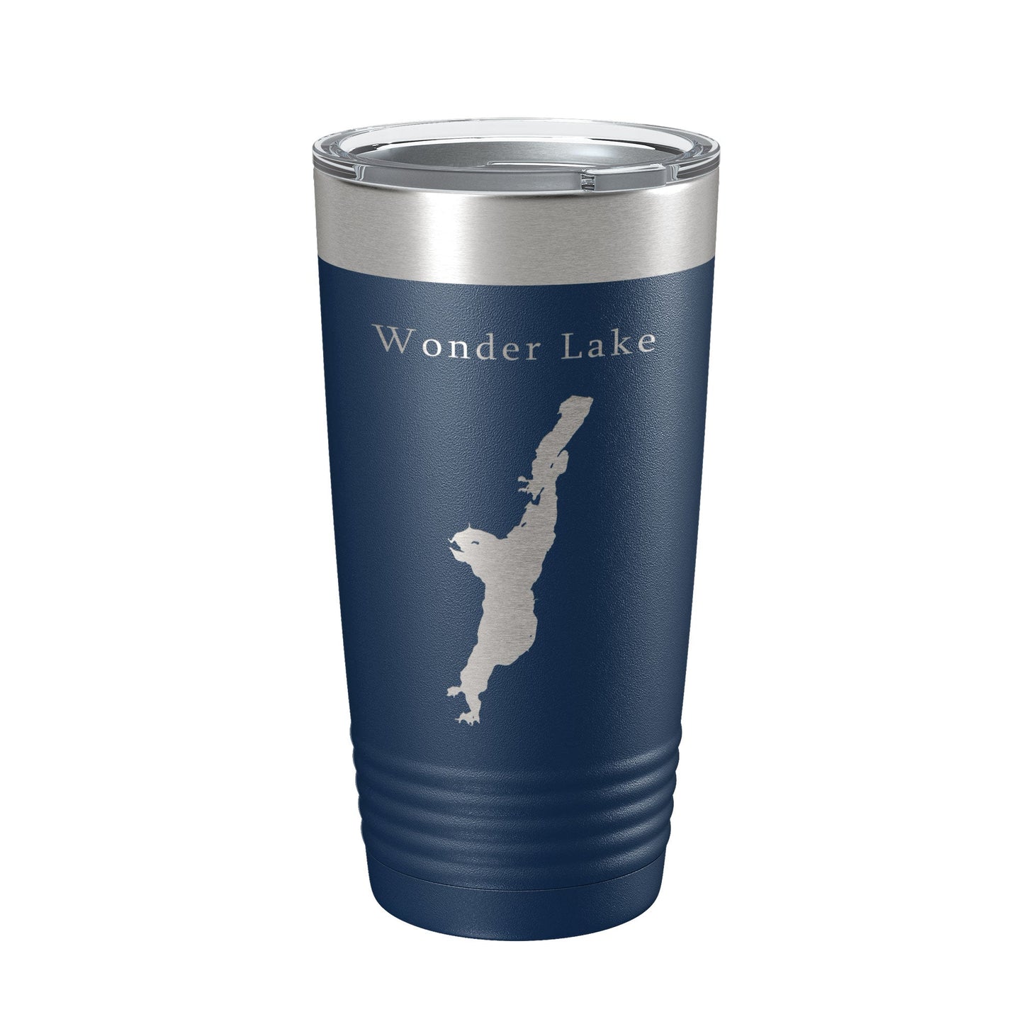Wonder Lake Map Tumbler Travel Mug Insulated Laser Engraved Coffee Cup Illinois 20 oz-8
