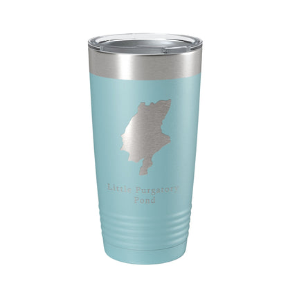 Little Purgatory Pond Tumbler Lake Map Travel Mug Insulated Laser Engraved Coffee Cup Maine 20 oz-13
