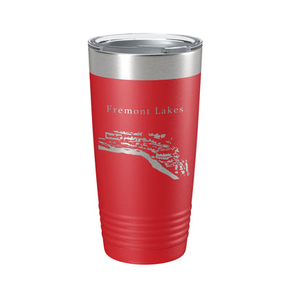 Fremont Lakes Map Tumbler Travel Mug Insulated Laser Engraved Coffee Cup Platte River Nebraska 20 oz-10
