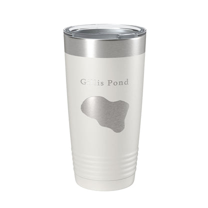 Gillis Pond Tumbler Lake Map Travel Mug Insulated Laser Engraved Coffee Cup Florida 20 oz-1