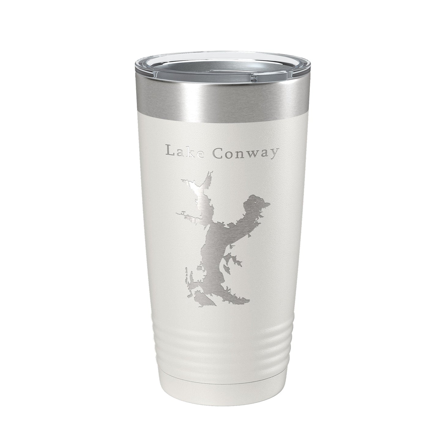 Lake Conway Map Tumbler Travel Mug Insulated Laser Engraved Coffee Cup Arkansas 20 oz-1