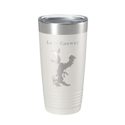Lake Conway Map Tumbler Travel Mug Insulated Laser Engraved Coffee Cup Arkansas 20 oz-1