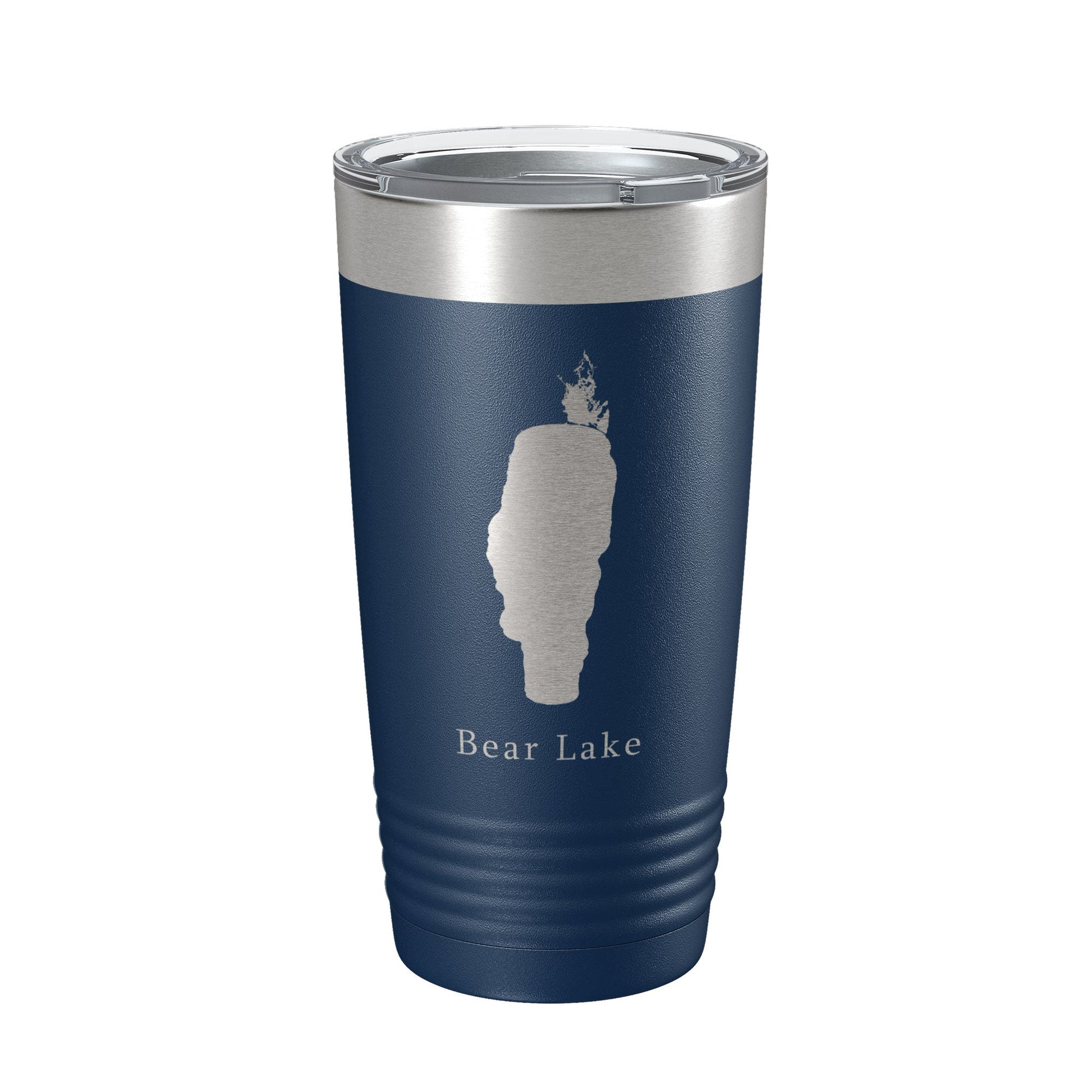 Bear & Mud Lakes Map Tumbler Travel Mug Insulated Laser Engraved Coffee Cup Idaho 20 oz-2