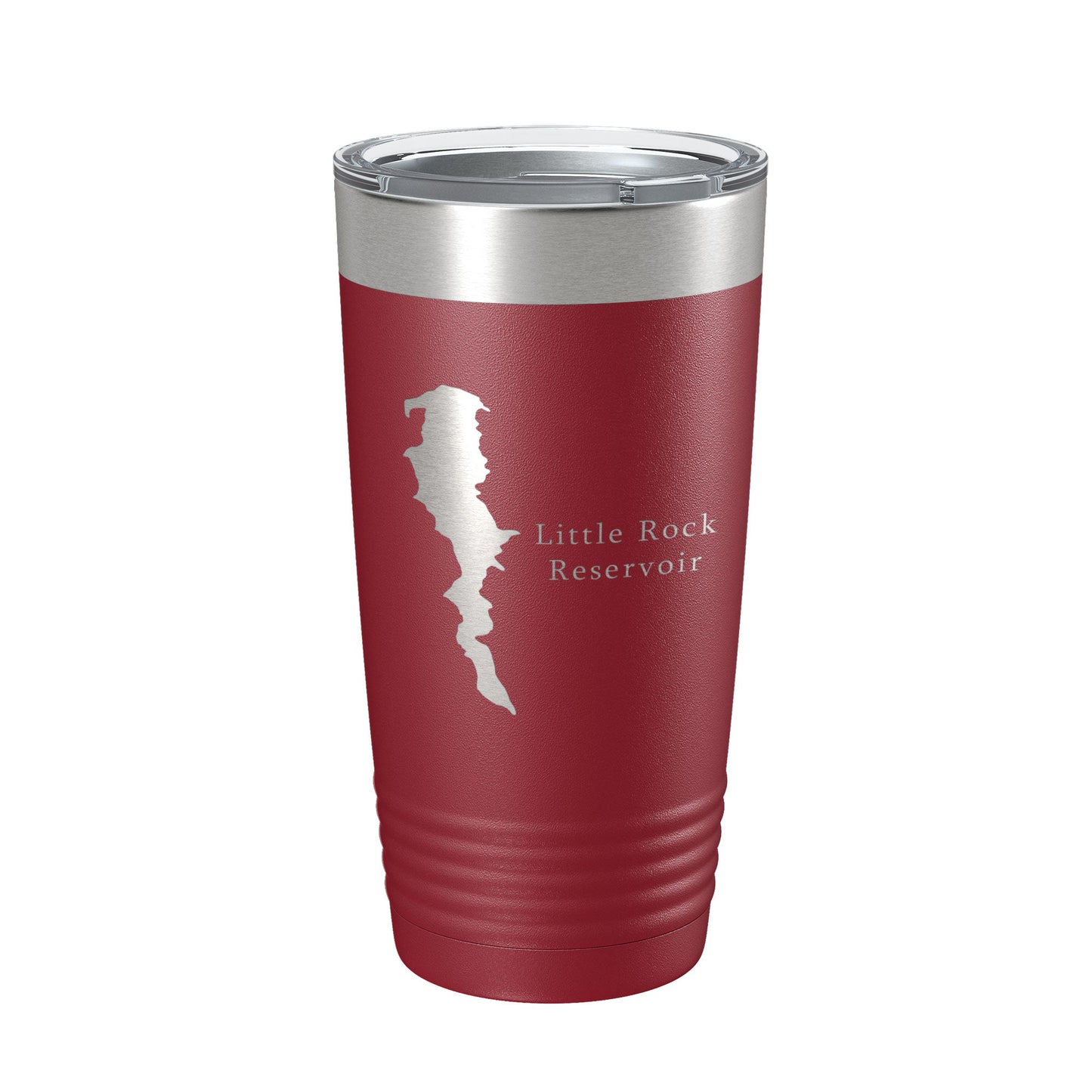 Little Rock Reservoir Tumbler Lake Map Travel Mug Insulated Laser Engraved Coffee Cup California 20 oz-18