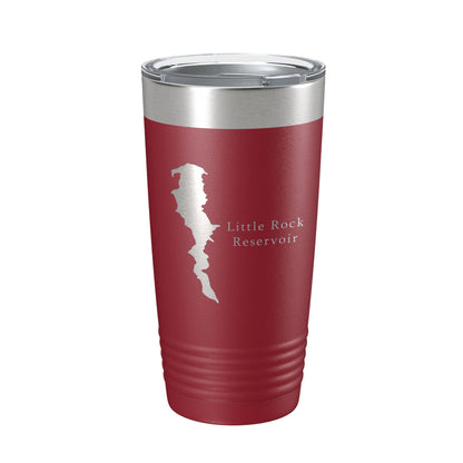 Little Rock Reservoir Tumbler Lake Map Travel Mug Insulated Laser Engraved Coffee Cup California 20 oz-18