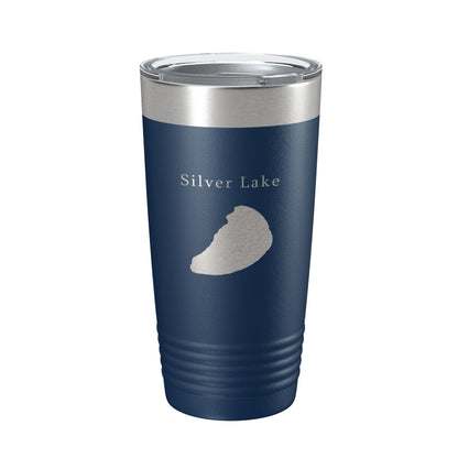 Silver Lake Map Tumbler Travel Mug Insulated Laser Engraved Coffee Cup Michigan 20 oz-8