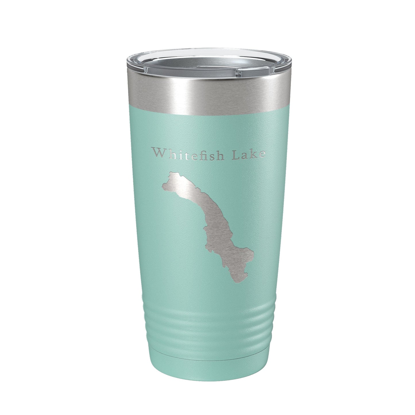 Whitefish Lake Map Tumbler Travel Mug Insulated Laser Engraved Coffee Cup Montana 20 oz-12